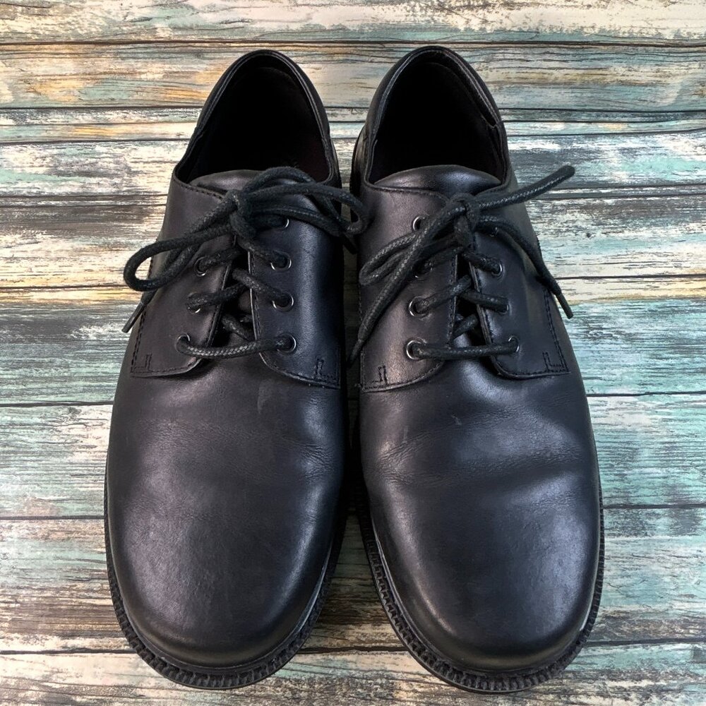 Rockport Oxfords Mens 10XW Waterproof Black Leather Plain Toe Dress Work Shoes